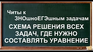Как решать любые задачи, где нужно составлять уравнение