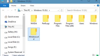 Как удалить Windows old в Windows 10