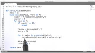 Parsing CSV Files - Data Wranging with MongoDB