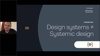 Webinar Raffaele Boiano - Systemic design ≠ Design systems