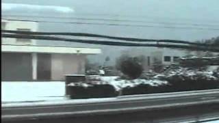 【車窓の風景】 雪のＪＲ山陰本線　出雲市駅～松江駅
