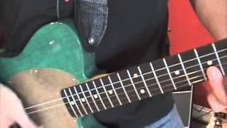 Kingbee Guitars custom Telecaster Esquire guitar demo GREENGO