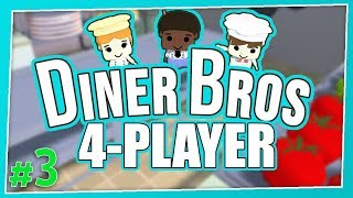 Diner Bros - #3 - HOT FLASHES! (4 Player Gameplay)