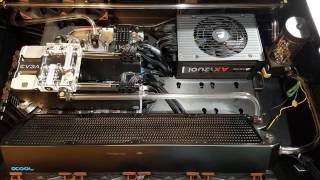 Lian Li DK-04X Standing Desk and PC (watercooled)