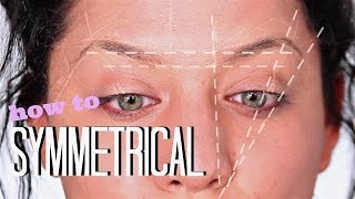 HOW TO | Symmetrical BROWS(with thread)