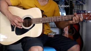 D'Addario EJ15 vs  EZ900 vs Gibson  - Yamaha f-310