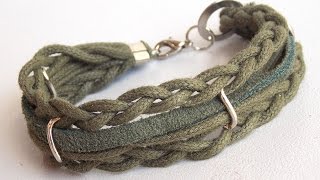 Pulseira masculina trançada - Passo a passo