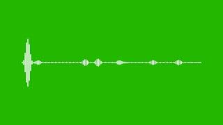 New line green screen audio spectrum