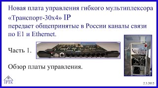 Гибкий мультиплексор передает каналы по Е1 и Ethernet