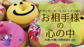 #50?片想い寄り?ナインカード・スプレッドで読む??お相手様の心の中?表層/中層/深層意識を読む??あらいぐま　カードリーディングの森?