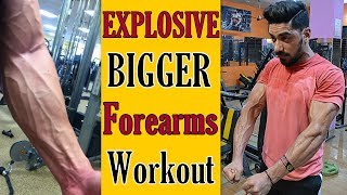 EXPLOSIVE Forearm Workout for Size - Top 4 Best Exercise | bodybuilding