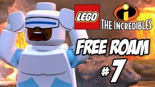 LEGO INCREDIBLES Free Roam Gameplay Part 7 Frozone vs The Anchor-Man!