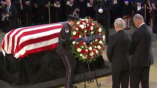 Sen. John McCain lies in state at U.S. Capitol