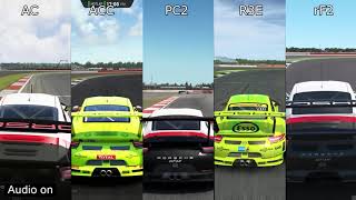 Assetto Corsa vs Assetto Corsa Competizione vs Project CARS 2 vs RaceRoom vs rFactor 2