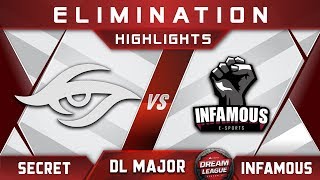 Secret vs Infamous [TOP 8] Stockholm Major DreamLeague Highlights 2019 Dota 2
