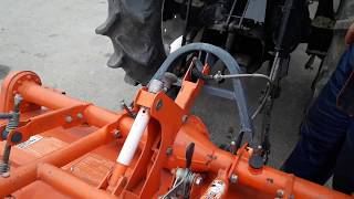 Установка фрезы Hinomoto N249D