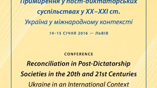 Reconciliation in Post-Dictatorship Societies in the 20th and 21st Centuries. P.2.
