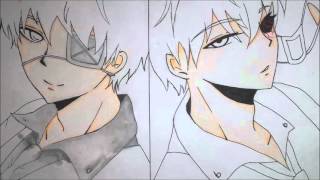 Рисуем Канеки/How to Draw Kaneki Ken.