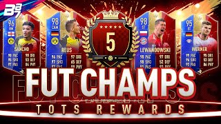 5TH IN THE WORLD FUT CHAMPIONS REWARDS! 11 TOTS PACK! INSANE! | FIFA 19 ULTIMATE TEAM
