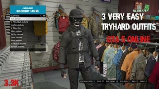 GTA 5 ONLINE | 3 VERY EASY TRYHARD OUTFITS (3K SPECIAL)