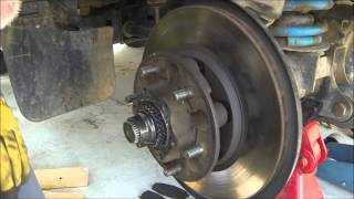 GQ brake rotor removal