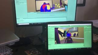 VR Stylist - Unity Network HLAPI colour spray interaction test