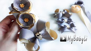 Бантики из лент ? ? ? НАБОР #1 ? ? ? Банты и цветы из репсовой ленты в наборе, Канзаши новинки 2020