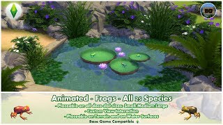 Bakies The Sims 4 Custom Content: Animated Frogs - All 25 Species
