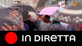 La manifestazione a sostegno del presidente Lukashenko