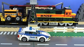 LEGO Police Fire Cars Mad Chase!!!!