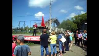 Митинг протеста против повышения пенсионного возраста Вяземский Хабаровский край