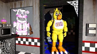 АНИМАТРОНИКИ ПУГАЮТ ОХРАННИКА FNAF COOP ► Garry's Mod