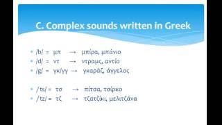 Modern Greek Language Pronunciation Tips