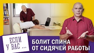 Болит спина от сидячей работы? Упражнения для спины в офисе 0+