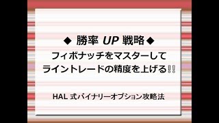 【勝率UP戦略】バイナリーオプション フィボナッチを使ってライントレードの精度を上げる！