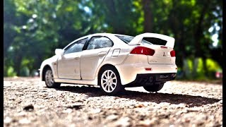 Обзор модельки машинки Mitsubishi Lancer Evolution X масштаб 1/36.Про машинки.