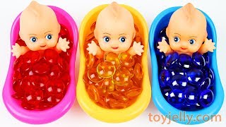Super Kinder Joy Surprise Egg Toys Baby Doll Color Candy Bath Time Baby Finger Family Song for Kids