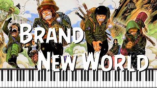 Synthesia [Piano Tutorial] One Piece Opening 6 - Brand New World