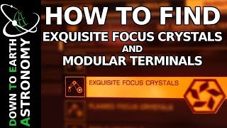 How to find Exquisite Focus Crystals and Modular Terminals | Elite dangerous.