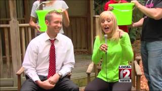 Liz Bonis and Josh Knight take on "Ice Bucket Challenge" to support ALS