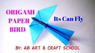 How to Make a Paper Bird, Its can Fly/ Origami Paper Bird