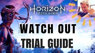 Horizon Zero Dawn - Watch Out Trial Guide (Spurflints Hunting Grounds)