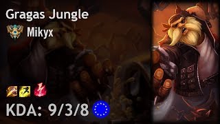 Gragas Jungle vs Camille - Mikyx - EUW Challenger Patch 8.1