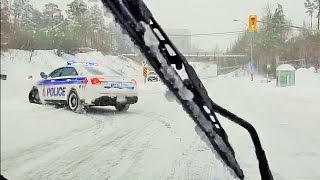Dashcam - Feb. 16 2016 Record Setting Snowfall in Ottawa, Canada (with music)