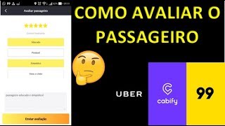 ⭐⭐Como avaliar o passageiro quantas estrelas ele merece⭐⭐