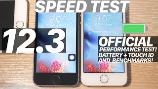 iOS 12.3 vs. iOS 12.2 SPEED Test + BATTERY + BENCHMARK! Speed Improvements? IMPROVED Battery? #iOS