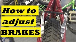 How to adjust V brakes
