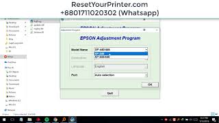 RESET EPSON XP340, XP440, XP446 / EPSON XP340, XP440, XP446 ADJUSTMENT PROGRAM