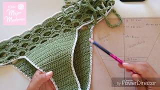 COMO TEJER DIFERENTES TALLAS PARA UN CALZON DE BIKINI O TRAJE DE BAÑO a Crochet