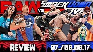 WWE RAW vs. SmackDown Review - BESSER SPÄT ALS NIE! - 07./08.08.17 (Deutsch/German)